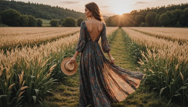 Robe longue dos nu bohème : l'élégance à porter en toute liberté
